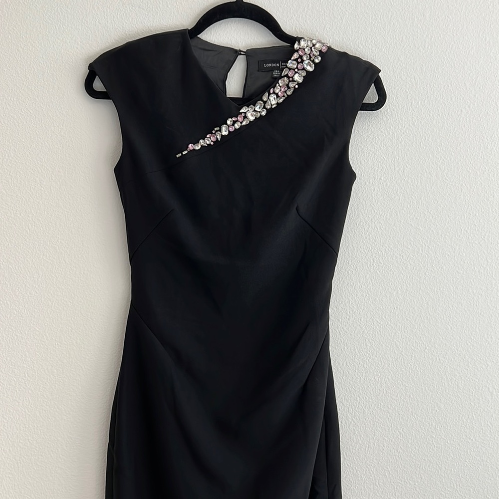 Jewel neck midi dress
